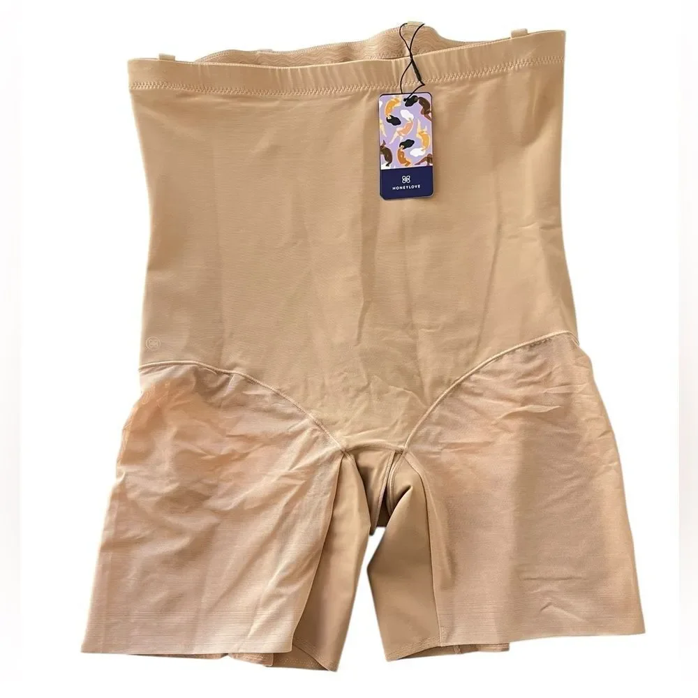 Honeylove Super Power High Waist Shapewear Shorts Nude 2X NEW